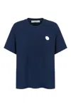 Nocturne Logo Designed Basic T-shirt In Blue