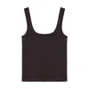Nocturne Women's Brown Printed Sleeveless Crop Top In Brown