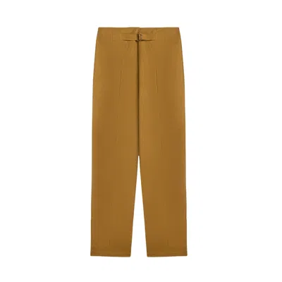 Nocturne Tailored Ankle-length Pants In Brown