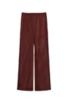 Nocturne Fluid Tailored Wide-leg Pants In Red