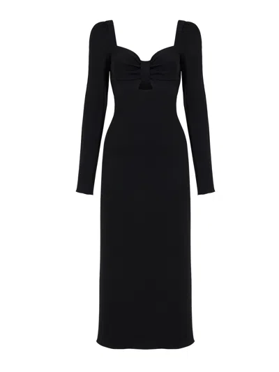 Nocturne Women's Cut-out Midi Dress Black