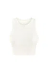 Nocturne Women's Embellished Crop Top - Off White In White
