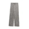 Nocturne Flowy Wide-leg Tailored Pants In Gray