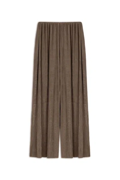 Nocturne Women's Gathered Detail  Pants-brown
