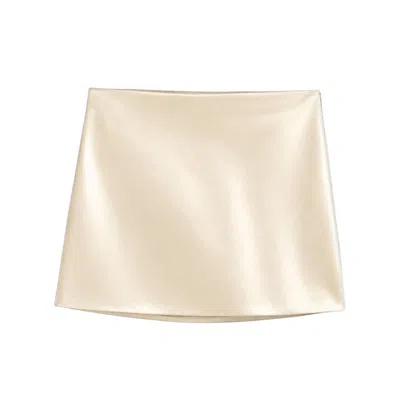 Nocturne Women's Gold A-line Mini Skirt In Multi