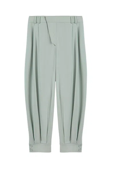 Nocturne Women's Green Draped Harem Trousers