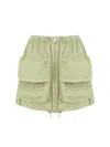 Nocturne Mini Skirt With Cargo Pocket In Green