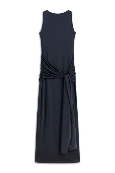 Nocturne Women's Grey Backless Maxi Dress - Anthracite