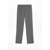 Nocturne Women's Grey Side Slit Tailored Pants In Gray