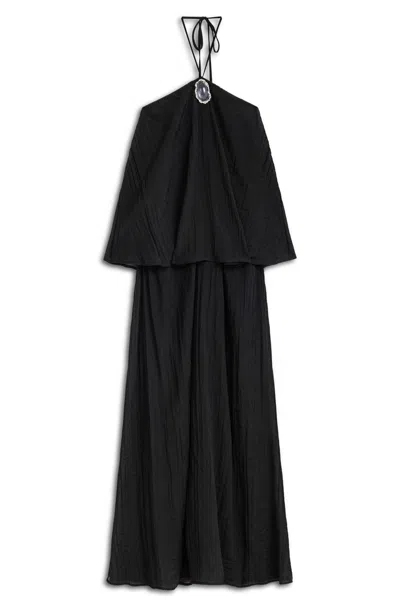 Nocturne Women's Halter Neck Maxi Dress Black