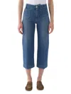 Nocturne Women's High Waist Regular Fit Cropped Jeans In Navy