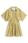 Nocturne Women's Linen Mini Shirt Dress In Neutral