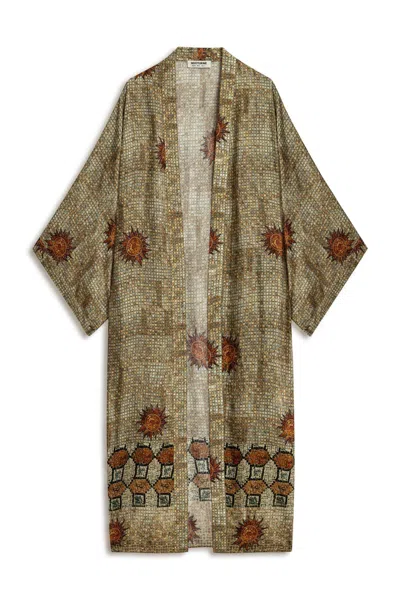 NOCTURNE WOMEN'S MOSAIC PATTERNED KIMONO