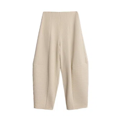 NOCTURNE WOMEN'S NEUTRALS CORD DETAILED PANTS
