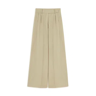 Nocturne Women's Neutrals Double Pleated Pants