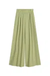 Nocturne Women's Neutrals Double Pleated Pants-khaki