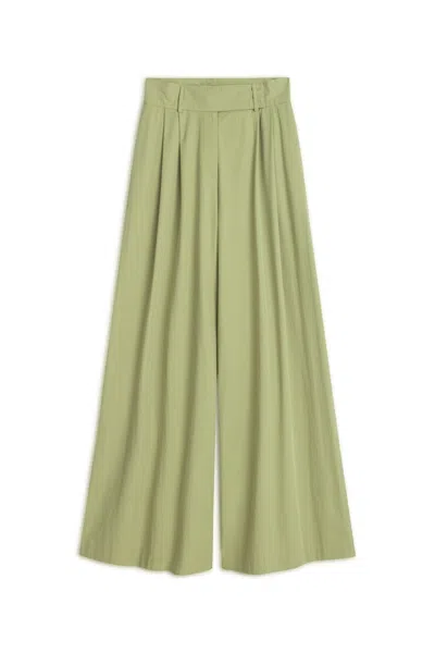 Nocturne Women's Neutrals Double Pleated Pants-khaki