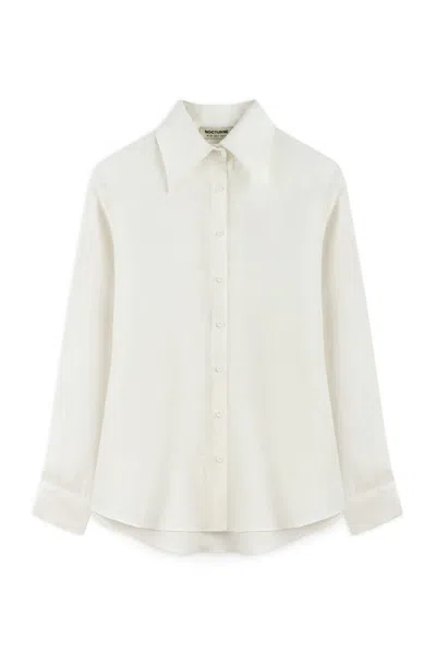 Nocturne Women's Neutrals Ecru Linen Shirt