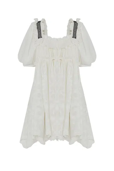 Nocturne Women's Neutrals Elvina Dress - Ecru