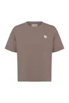 NOCTURNE WOMEN'S NEUTRALS LOGO DESIGNED BASIC T-SHIRT-DARK BEIGE