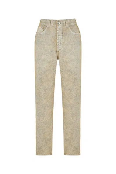 Nocturne Women's Neutrals Mom Fit Jeans In Brown