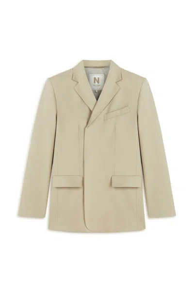 Nocturne Women's Neutrals Oversized Blazer Jacket
