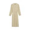 Nocturne Women's Neutrals Ruffle Detailed Maxi Dress In Neutral