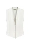 Nocturne Women's Neutrals Zipper Design Blouse