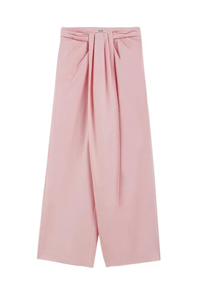 Nocturne Women's Pink Pleated Trousers