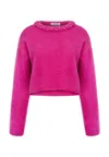 Nocturne Women's Pink / Purple Embellished Knit Sweater
