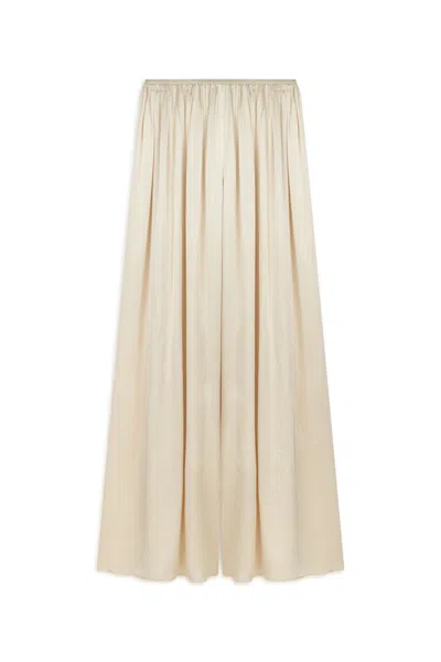 NOCTURNE WOMEN'S PINK / PURPLE POWDER PINK FLOWY WIDE-LEG PANTS