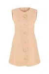 Nocturne Seashell Accessorized Mini Dress In Pink/purple
