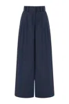 Shop Nocturne Women's Pleated Wide Leg Pants - Navy Blue