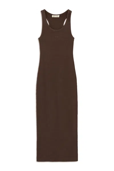 Nocturne Women's Printed Detail Maxi Dress - Brown
