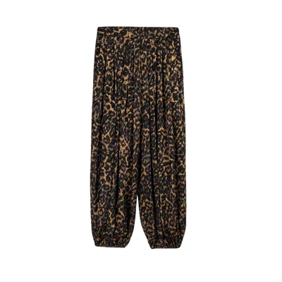Nocturne Printed Relaxed Balloon-leg Pants In Animal Print