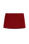 Nocturne Clean-front Mini Skort In Red