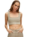 Nocturne Women's Neutrals Ribbed Crop Top-mink In Dark Beige