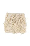 Nocturne Ruffle Designed Skirt In White