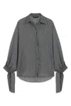Nocturne Shirt With Tie Sleeve Detail