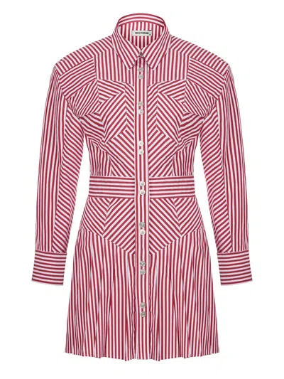 Nocturne Women's Shoulder Pad Pleated Mini Dress In Multi-colored