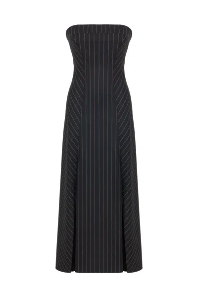 Nocturne Women's Strapless Maxi Dress -black