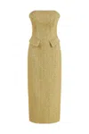 Shop Nocturne Women's Strapless Maxi Dress- Gold