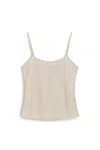 Nocturne Women's White Blouse With Rope Straps