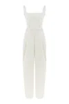 Nocturne Corset Designed Jumpsuit In White