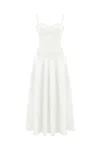 Nocturne Women's White Corset Detailed Dress In White