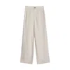 Nocturne Women's White Ruffle Trim Detailed Pants In White