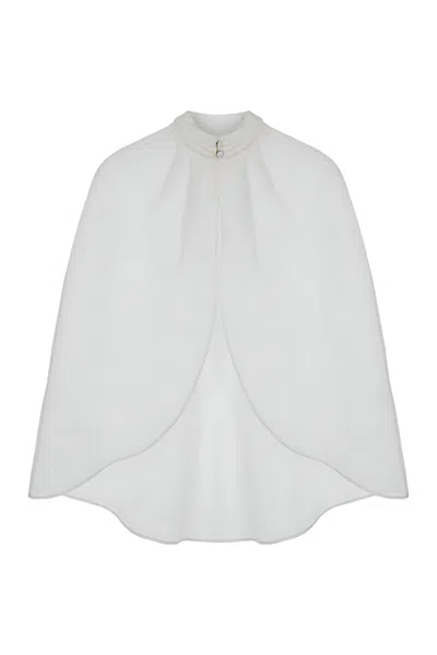 Nocturne Women's White Sheer Bolero Jacket