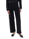 Nocturne High Waisted Wide Leg Jeans In Black
