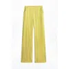 Nocturne Women's Yellow Elastic-waist Relaxed Pants In Yellow