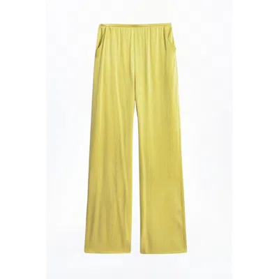 Nocturne Women's Yellow Elastic-waist Relaxed Pants
